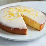 White Chocolate Cake with Lemon Glaze