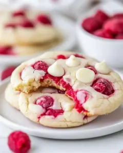 White Chocolate Raspberry Cookies