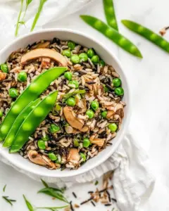 Wild Rice with Snow Peas