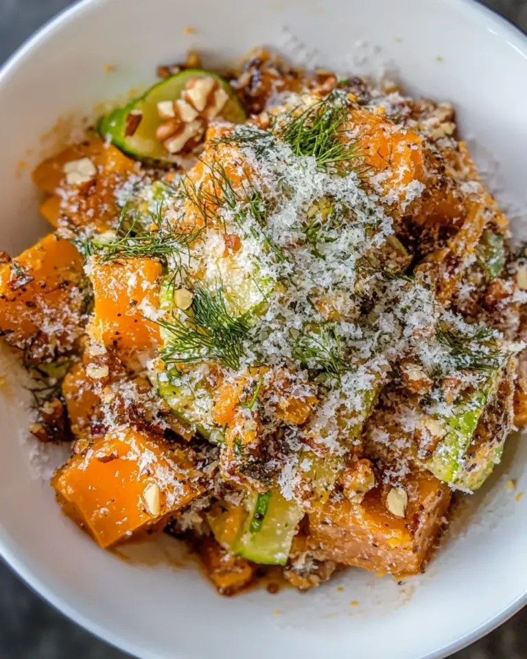 Winter Squash Salad with Dill Walnut Dressing